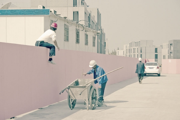 Photograph Byron Perry Building With Pastels on One Eyeland